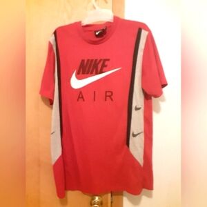 Nike Air Mens Short Sleeve Shirt Red Size XL